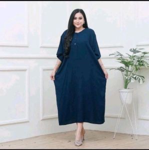 DASTER POLOS BUSUI KANCING SUPER JUMBO BB 100 KG DRESS VIRAL KEKINIAN MATT RAYON HALUS DASTER OVER SIZE