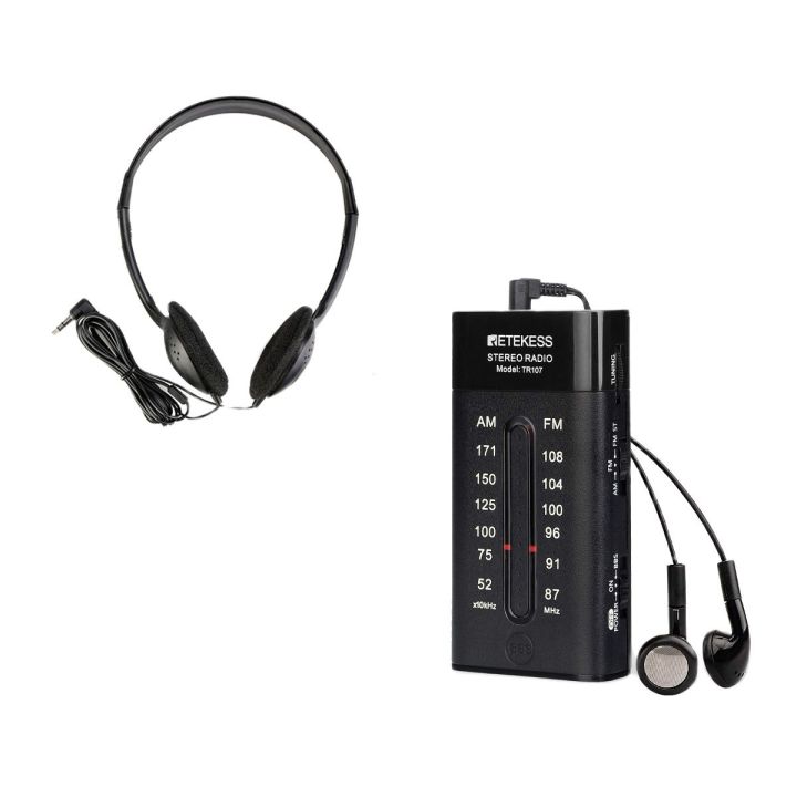 Retekess TR107 Mini Pocket Radio AM FM, Portable Transistor