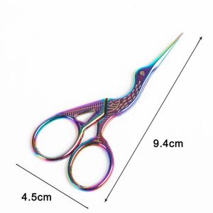 NBANLIKE Stainless Steel Vintage Bird Nail Art Cutters Crane Sewing Tool Shears Tailor