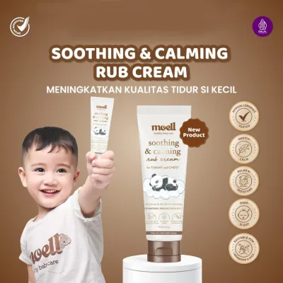 Moell Soothing & Calming Rub Cream 50 gr - Skincare Baby - Natural Organic