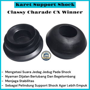 Karet Support Shock Shockbreaker Depan Daihatsu Charade Classy Winner 88-96 1Set(2Pcs)