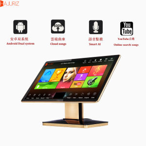 19.5 Touch screen Karaoke MachineOpticalCoaxial digital ECHO microphone3TB HDD With 60K ChineseEnglish SongsMore than 400K Multi-Language songs on cloud