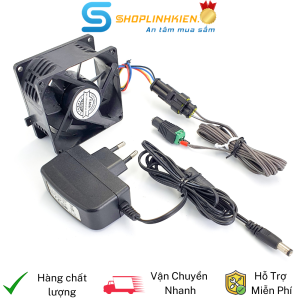Quạt chống nước 12V 8x8CM NIDEC V80E14MS2A3-57A611 sử dụng làm máy phun sương