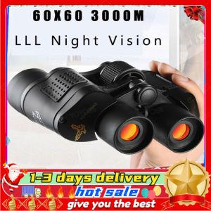 Free Shipping+1year Warranty High Clarity Telescope 60X60 Binoculars Hd 3000M High Power Optical Lll Night Vision Binocular Fixed Zoom for Outdoor Hunting
