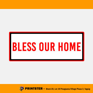 Bless Our Home Waterproof Vinyl Sticker