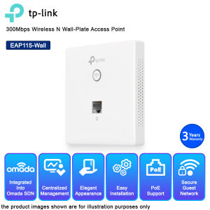 TP-LINK EAP115-Wall(EU) 300Mbps Wireless N Wall Plate Access Point