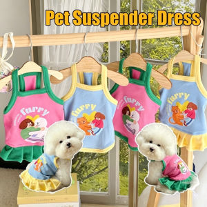 Pet Suspender Dress Dog Sling Princess Skirt Cat Summer Clothing for Shih Tzu Female Cute Couple