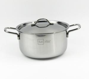 [HCM]Nồi inox 3 đáy từ sandwich FiveStar Standard nắp inox- tặng 1 muỗng canh -tương thích bếp từ- gas- hồng ngoại( 16cm / 18cm / 20cm / 24cm / 28cm / 30cm )