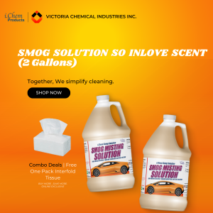 ICHEM PRODUCT SMOG SOLUTION SO INLOVE SCENT (2 GALLONS) WITH FREE 1 PACK INTERFOLD TISSUE