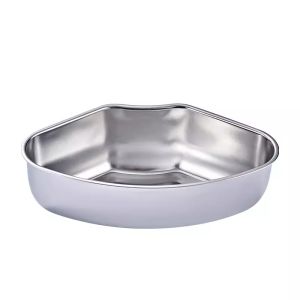 3 Pcs Stainless Steel Steaming Plate Fan Shaped Divided Steaming Bowl Household Food Steamer Bowl Kitchen Accessories