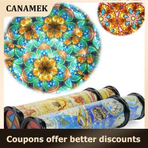 【 CANAMEK 】 Scalable Rotation Kaleidoscope Magic Kaleidoscope Glasses Adjustable Fancy Colored For Kids Classic Educational Toy