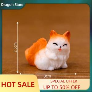 Dragon Mini Cat Ornament Cartoon Kitten Micro Landscape Dollhouse Model Car Interior Home Desktop Decoration