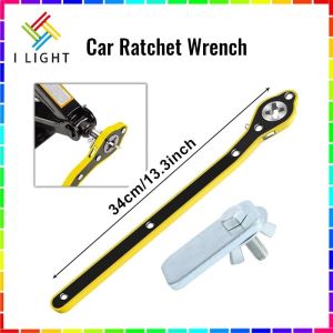 (Fast&COD)Car Labor-Saving Jack Ratchet Wrench Auto Cross Ratchet Wrench Long Handle Car Repair Tool