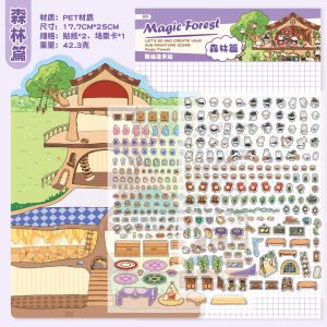 [KW] BIG Scene Stickers | 3D Scenery & Landscaping Stickers | Scrapbook & Journaling Stickers | GA 05-06 | Cute Stickers & Device-Free Toy | Fun & Creative Gift | Stress Relief & Calming Stickers