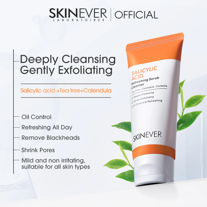 Acid Refreshing SKINEVER Gentle Cleaner, Salicylic Acid, Acne Treatment
