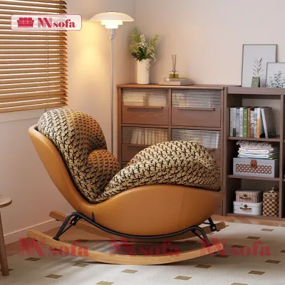 Phong cách Bắc Âu ghế bập bênh đơn sofa lười ban công phòng khách ngủ giải trí có thể nằm và chim cánh cụt vỏ trứng sang