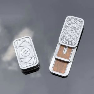 YOUSHI TOP 3-Level Lucky Cat Fidget Slider Adjustable ic Fingertip Gyro Portable Metal Finger Spinne Toy Office Use