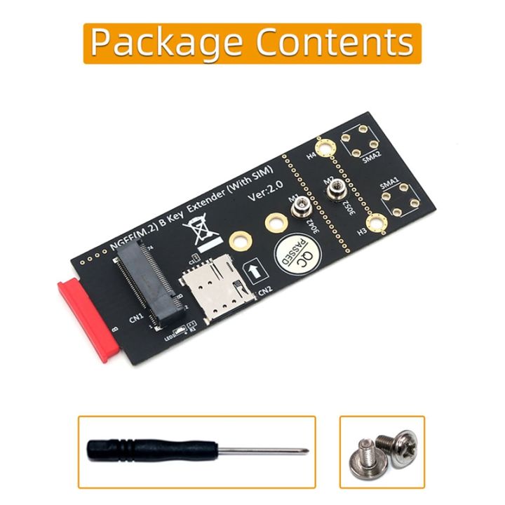 [PIA Store] SelectedM.2(NGFF) Key B Adapter with SIM Slot for 3G/4G/5G ...