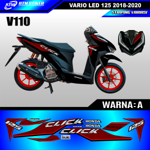 Stiker striping variasi honda vario led 125 tahun 2018-2020