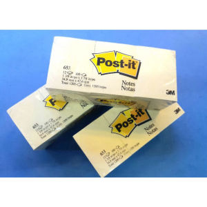 3M POST IT 653 YELLO NOTE 12PCS