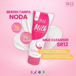 Milk Cleanser SR12 Susu Pembersih Wajah Pembersih Make Up Sisa Rias Wajah Skincare BPOM
