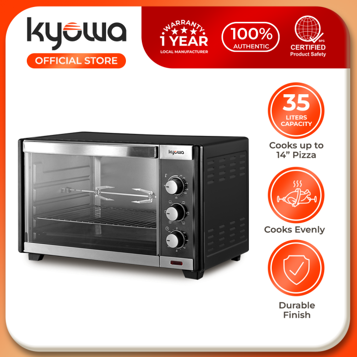 Kyowa 35L Electric Oven with Rotisserie & Powdercoated Steel Body KW