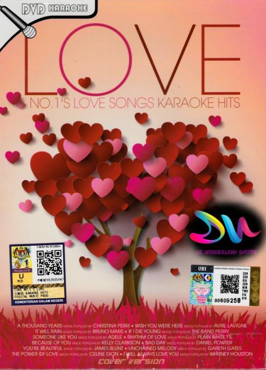 LOVE NO.1'S LOVE SONGS KARAOKE HITS ( 2 X DVD ) | Lazada Malaysia