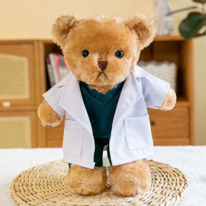 YF Cute Teddy Bear Doctor Nurse plush doll gift for girlfriend Baby Soothing Toys Home Decor stuffed toys FY
