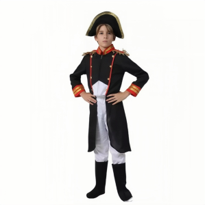 Kids Boys French Napoleon Costume UN Day Outfit European Historical Uniform for School Stage Performance Party