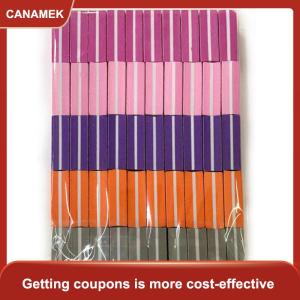 【CANAMEK 】 50PCS Mini Nail Sponge Files Buffer Block Buffing Sanding 100 180 Grit Double-sided Pedicure Tool For Gel Polish Manicure Supply