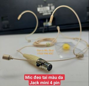Mic đeo tai Hạt Gạo jack canon 4 pin