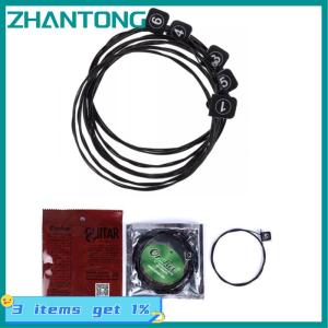 ZHANTONG 6 cái lốc Nylon + 3% Polyester dây đàn guitar cổ điển NX35-C Dây mạ màu