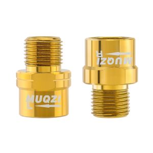 MUQZI 1 Pair Alloy Pedal Extender 9/16 16MM Bike Pedals Adapters Bolt Bicycle Accessories Lightweight Bicycle Pedal Extension Bolts Mountain Bike Pedal
