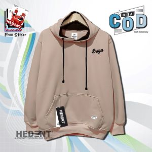 Hodiee Cowok Keren 2023 Keren Viral Brand ORIGO Terbaru Sweater Hoodie Premium Pria Tebal Oversize Aesthetic Motif Simple Lengan Panjang Bahan Katun Fleece Lembut Nyaman