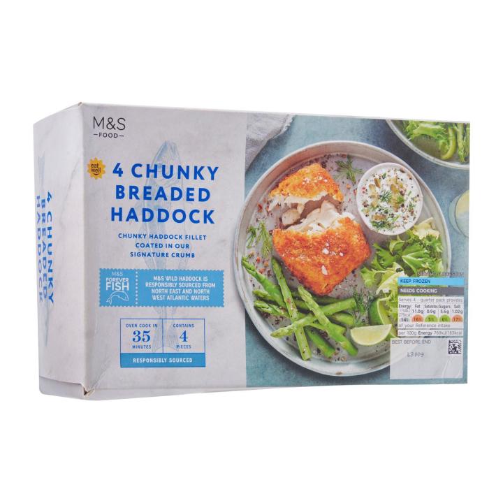 4 Chunky Breaded Haddock Frozen by Marks & Spencer Lazada Singapore