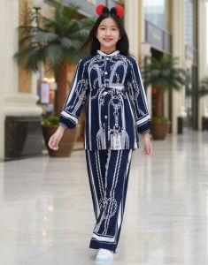 HQ(Free Bando)OneSet Rayon Anak Perempuan Motif Viral Model Korean Style 2025 Usia 3 - 13  Tahun - HanaBalQuesKids