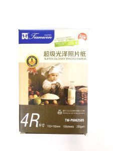 TIANWEN SUPER GLOSSY PHOTO PAPER 100PCS 250gms 4R TW-P696250S