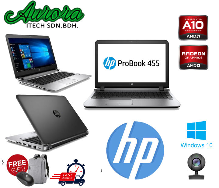 HP AMD A10 HP PROBOOK 455 G3 AMD A10-8700P