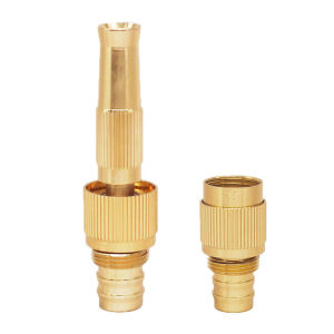 หัวฉีดน้ำทองเหลือง พร้อมข้อต่อสวมเร็วขนาด4หุน 4-6หุน ปืนฉีดน้ำ ที่ฉีดน้ำ รดน้ำต้นไม้ ล้างรถ