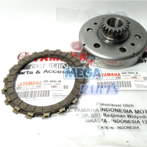 Plat Kopling Kampas Yamaha Motor Vega ZR Lama Old 5D9 Mangkok Ganda 21T Vega Rumah Kopling Lonceng