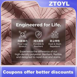 【ZTOYL】 Universal Stretch Seat Cover Office Computer Chair Protector Elastic Removable Split Washable for Workspace