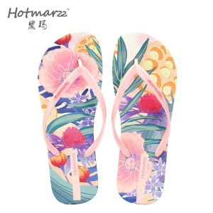 Hotmarzz Womens flip flops PVC anti slip slippers for outdoor wear beach clip on slippers HM7082