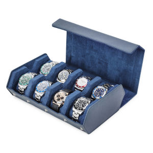 Genuine Leather Watch Box Display Case for 6/8 Watches Storage Watch Organizer Holder Men Watches Roll Pouch Exquisite Jewelry Box