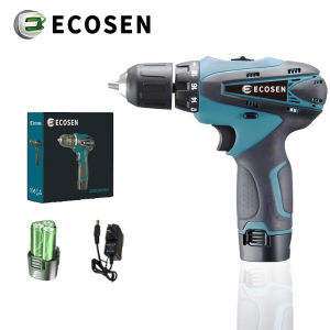 ECOSEN Mesin Bor Baterai Tangan 98V Bor Listrik Cordless Drill