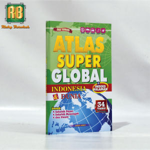 Buku Atlas Super Global Indonesia & Dunia 34 Provinsi Indonesia Lengkap Original – Cahaya Agency