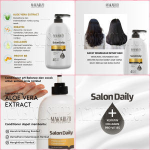 MAKARIZO Professional Salon Daily Conditioner 950ml Keratin Kolagen Ketombe Rontok Rusak Melon Aloe