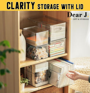 Clarity Storage with Lid/Stackable Organiser [Dear J]