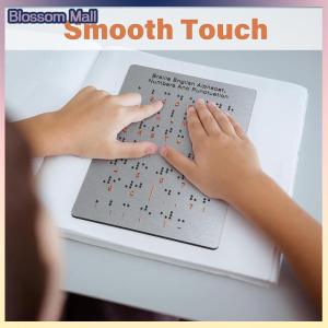 [Blossom] Braille Alphabet And Numbers Learning Tool - Durable Metal Tactile Bump Reading Floor-Mounted Eco-Friendly Lightweight