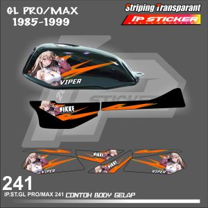GL PRO/MAX 1985-1999(COD) STIKER STRIPING MOTOR HONDA GL PRO/MAX 1985-1999 HOLOGRAM DAN TRANSPARAN IP PROJECT
