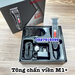 Madeshow Tông đơ chấn viền M1+ - Công suất 8W Pin lithium 1400mAh Sạc 2h Đầu lưỡi thép không nóng Động cơ Turbo 2 tốc độ Bảo hành 3 tháng Tông đơ cao cấp cho salon và nhà
